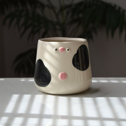 Holstein Cow Pot