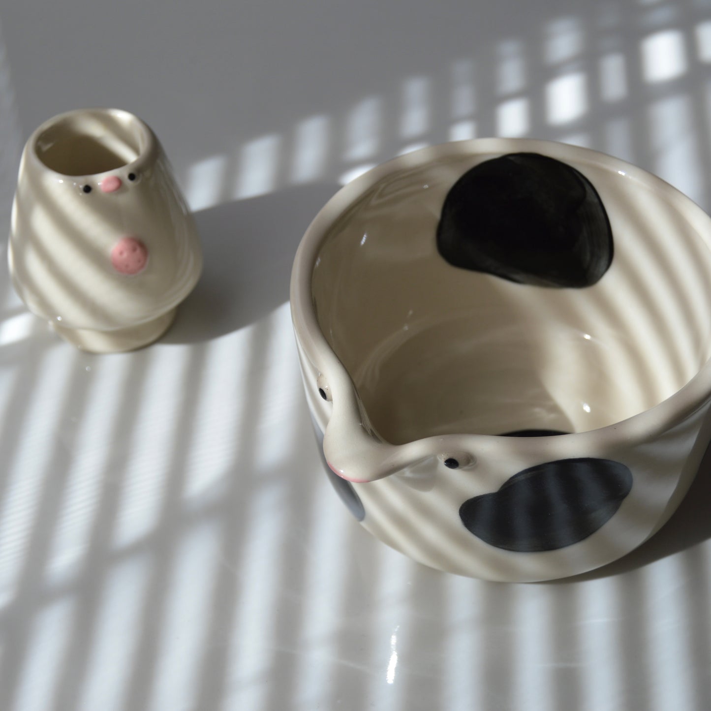 Holstein Cow Matcha Set
