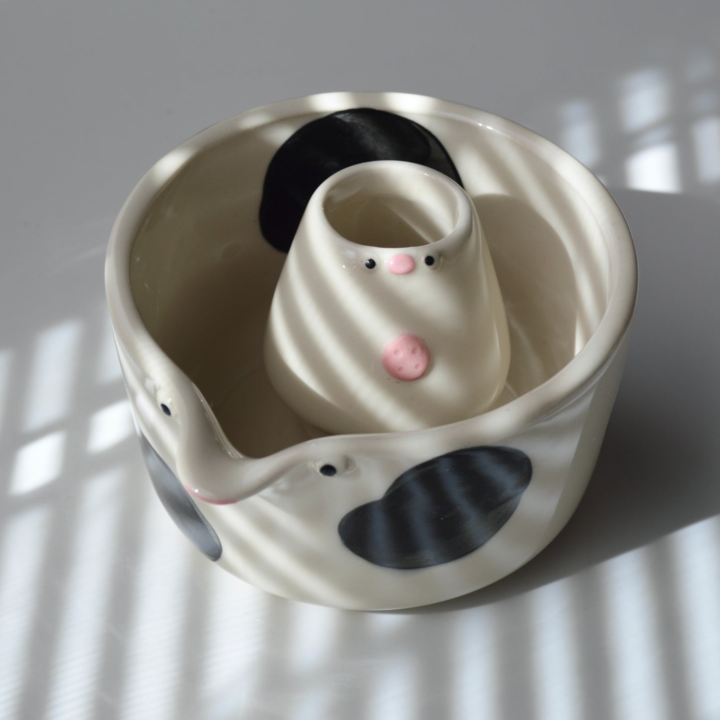Holstein Cow Matcha Set