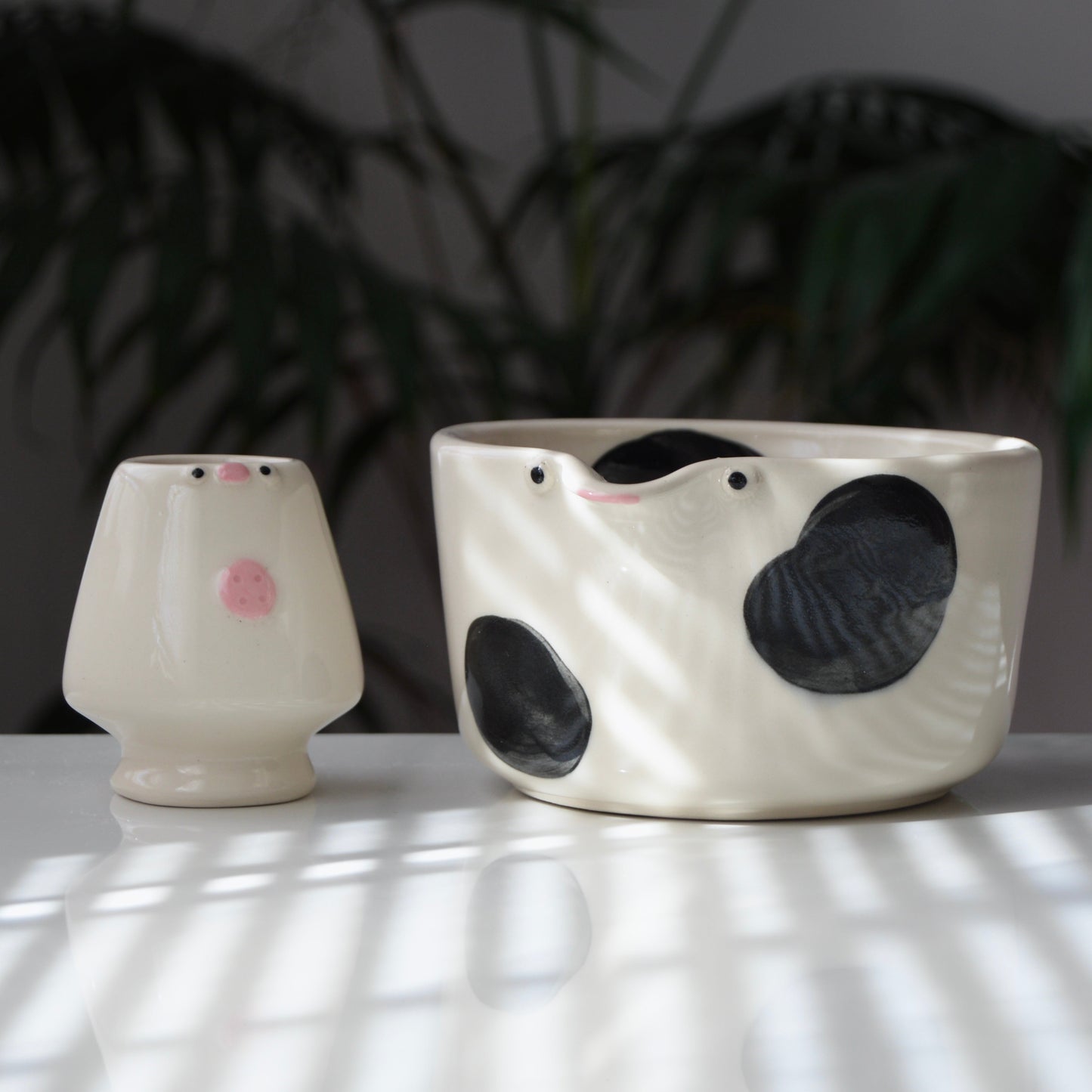 Holstein Cow Matcha Set