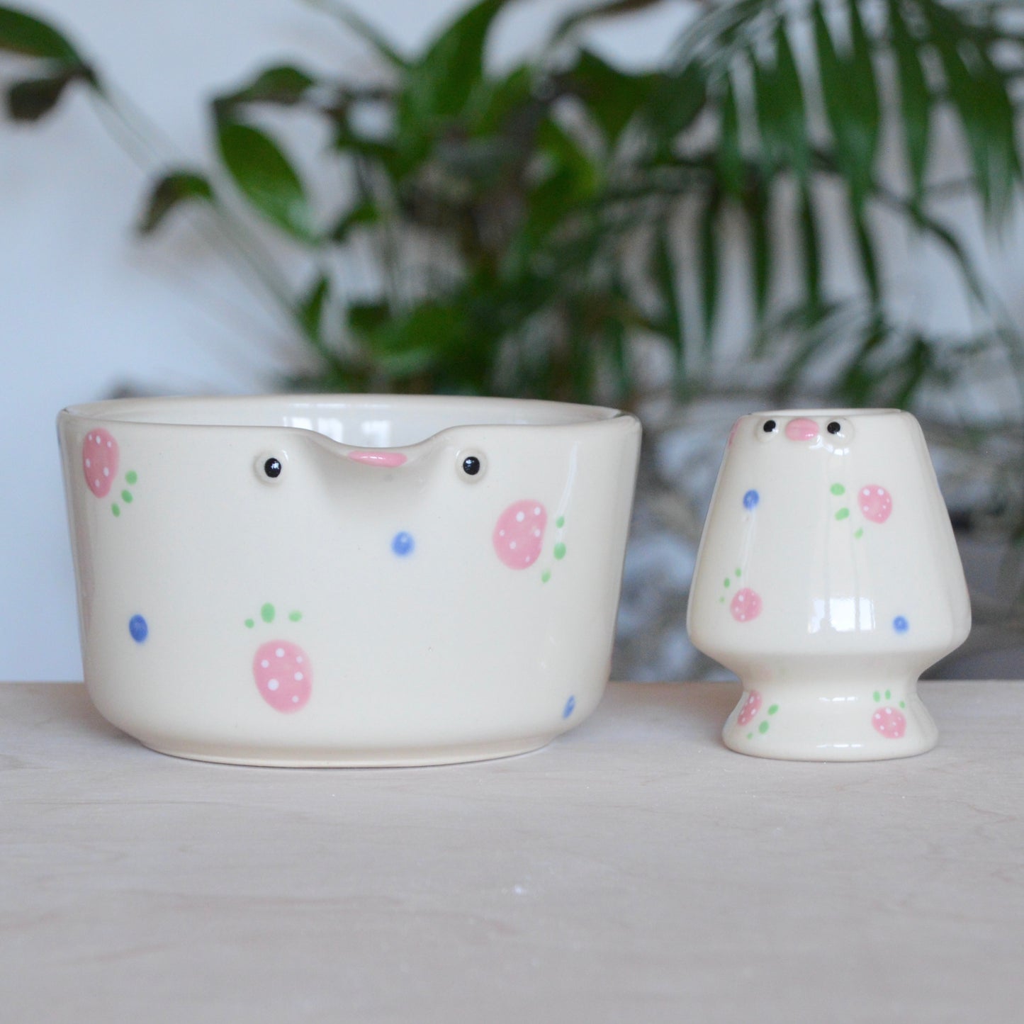 Pink Strawberry Matcha Set